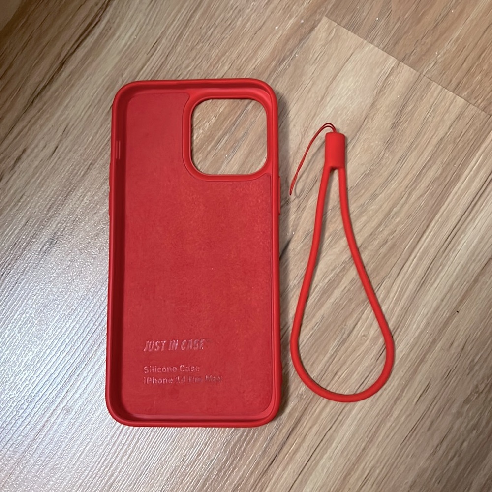 Iphone 14 Pro Max “Just in Case” silicone Cover